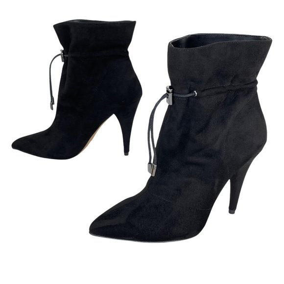 Jessica Simpson Kimele Black Microfiber Suede Womens Bootoes Size 6M - Picture 9 of 11